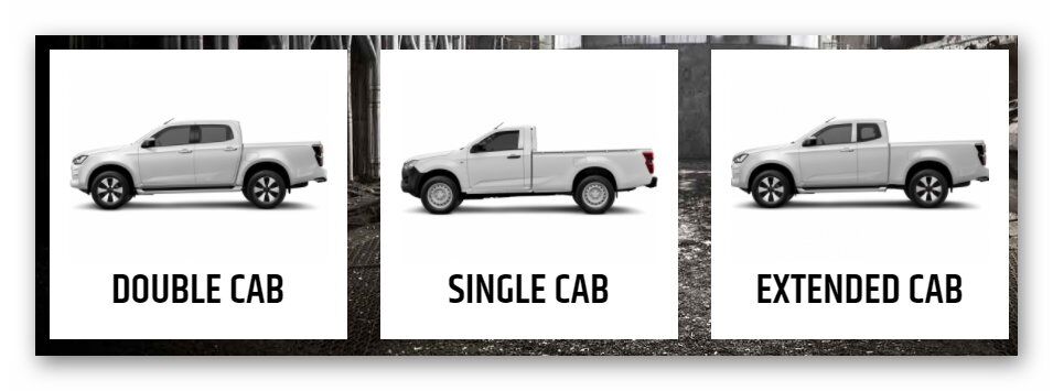 Single, Double en Extende Cab modellen beschikbaar in de nieuwe D-Max