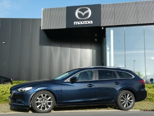 Mooie Mazda 6 break tweedehands benzine kopen bij Garage Dochy Izegem