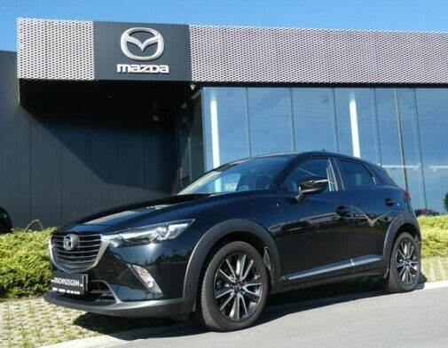 Jet Black Mazda CX3 SUV benzine tweedehands kopen met garantie bij Garage Dochy Izegem