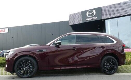 Homura Plus Mazda CX-80 in Artisan Red kopen bij Garage Dochy Izegem