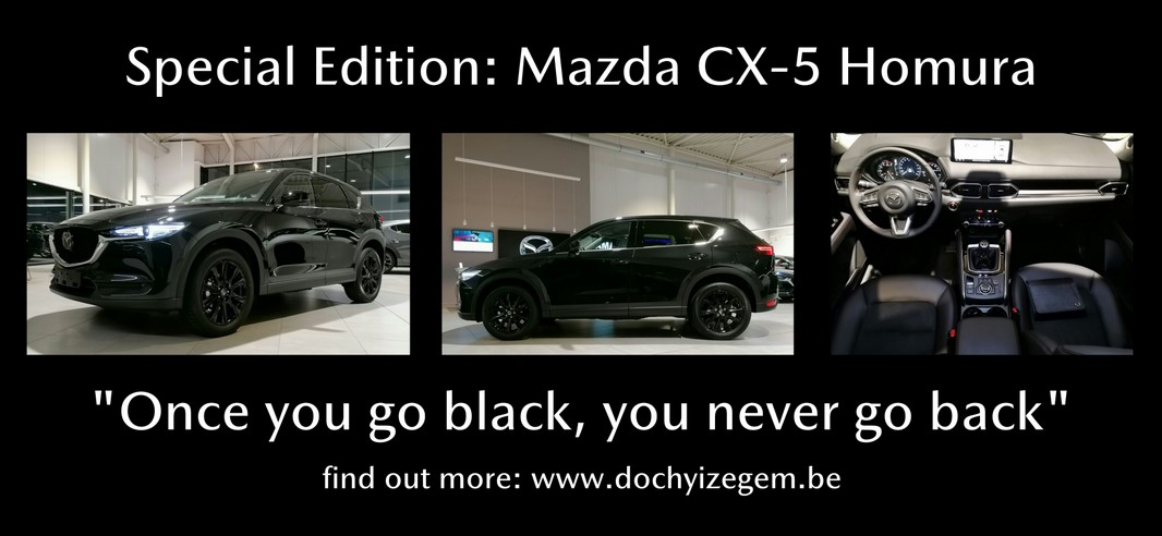 Mazda CX-5 Homura Jet Black stockwagen kopen met Stock Korting bij Garage Dochy Izegem 