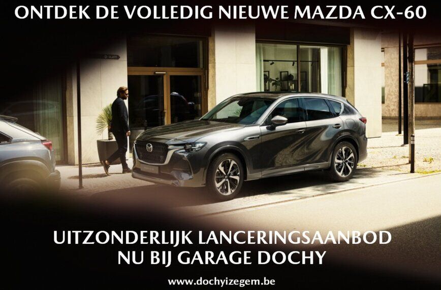Koop de Mazda CX-60 aan bijzondere lanceringsvoorwaarden bij Garage Dochy Izegem