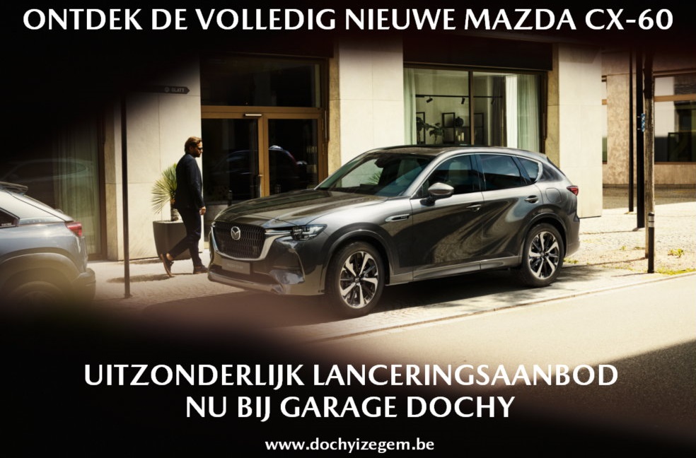 Mazda CX60 Plug-in Hybride nu ontdekken en kopen bij Garage Dochy nabij Roeselare